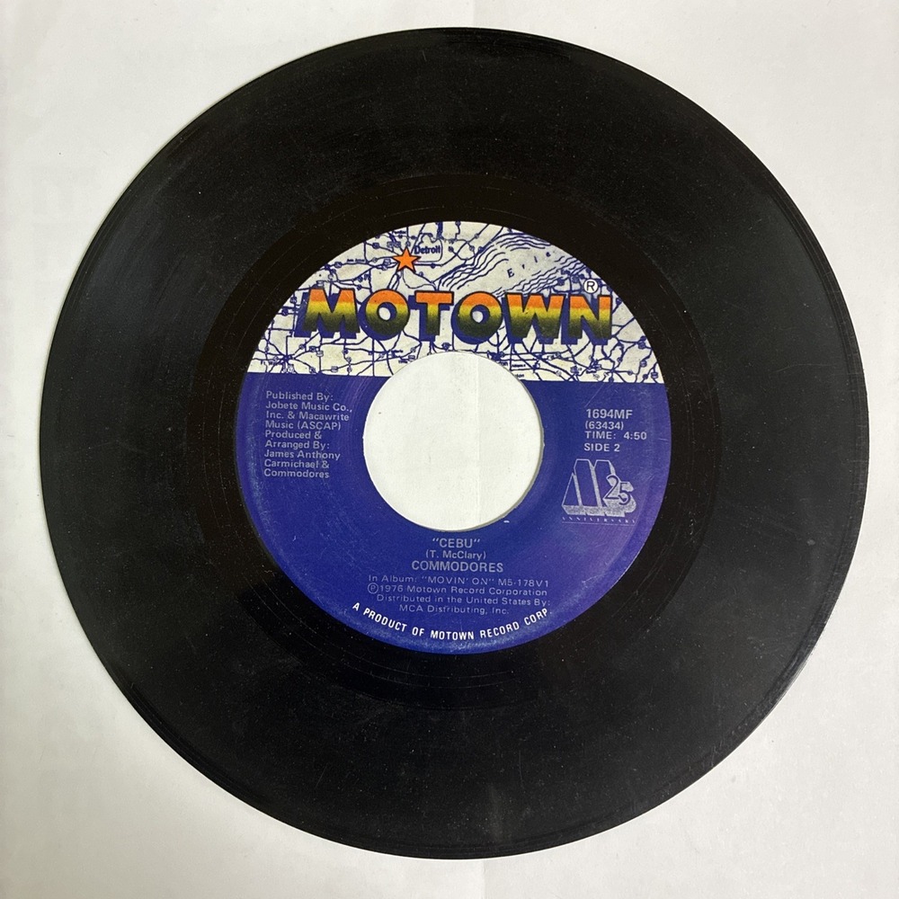 The Commodores Cebu Only You Motown Record 1694MF 7"